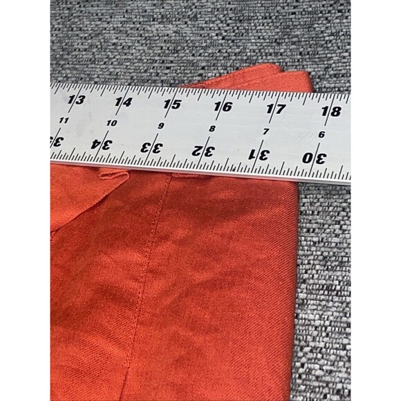 Banana Republic Skirt Womens 14 Orange Paperbag Waist Minimalist Preppy Feminie - Picture 6 of 10